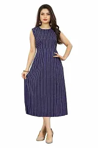 SV Enterprise Women's Poly Crepe Dresses Blue_XX-Large_SVSHIV_413_XXL-thumb1