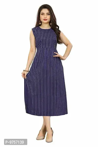 SV Enterprise Women's Poly Crepe Dresses Blue_XX-Large_SVSHIV_413_XXL-thumb2