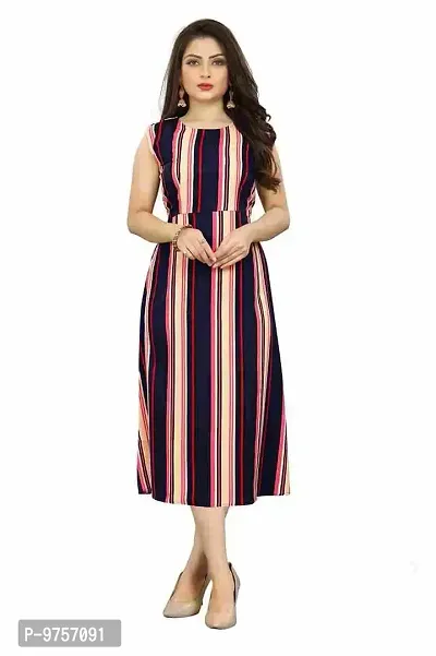 SV Enterprise Women's Poly Crepe Dresses Maroon_XX-Large_SVSHIV_409_XXL