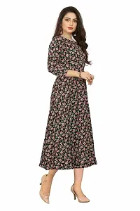 SV Enterprise Women's Poly Crepe Dresses Brown_X-Large_SVSHIV_1501_XL-thumb1