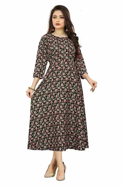 SV Enterprise Women's and Girls A-line Long Party Gown|Dresses|Long Gown|Long Kurti|Party Dresses|Western Dresses Girls and Women|Maxi Gown|Floral Printed Kurti|Anarkali Gown|Latest Stylish Fancy Gown