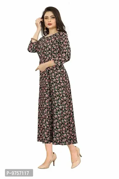 SV Enterprise Women's Poly Crepe Dresses Brown_X-Large_SVSHIV_1501_XL-thumb3