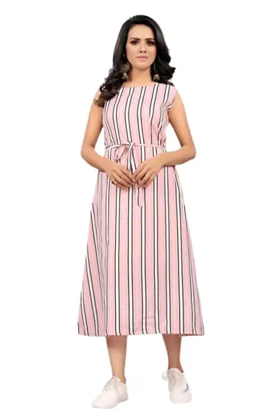 SV Enterprise Women's Poly Crepe Dresses Assorted_Large_SVSHIV_437_L