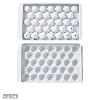 Stylish Fancy Plastic Reusable Flexible Round Ice Cube Trays Pack Of 1-thumb0