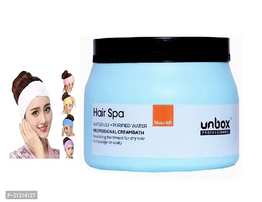 Unbox Professional deep nourishing Hair spa cream ,490 g with get free facial band