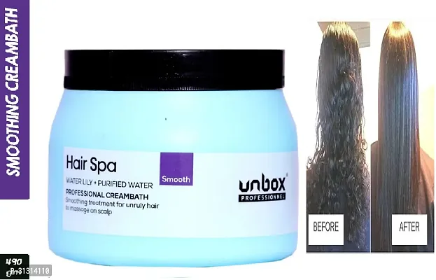 Unbox Professional smoothening hair spa cream ,490 g-thumb0