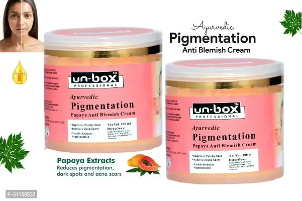 Unbox  Papaya Pigmentation Cream || Anti Pigmentation Cream with ,100 G - 2 Pack