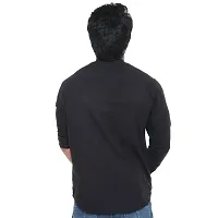 Mens Black Premium Cotton Kurta Shirt-thumb3