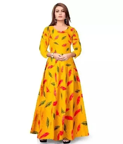 Fancy 100% rayon Ethnic Gowns 
