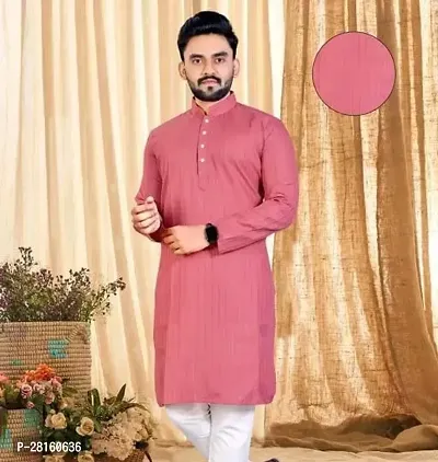 Mens and Boys Cotton Kurta For Daily Wear Bottom Wear Not Available Quality Assured Size 38 40 42 44 pack of 1-thumb0