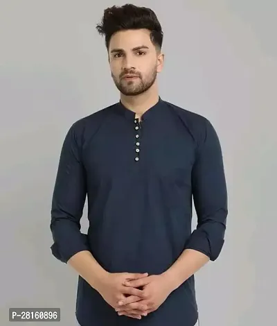 Cotton Short Kurta for Men and Boy Wear Quality Assured PACK OF 1-thumb0