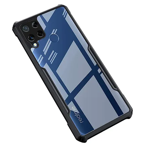 PrintYug Shockproof Crystal Clear Transparent Back Cover for Realme C15 | 360 Degree Protection | Protective Design