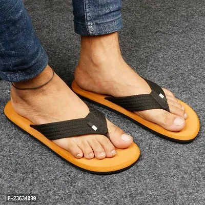 Stylish Orange EVA Slipper For Men-thumb0