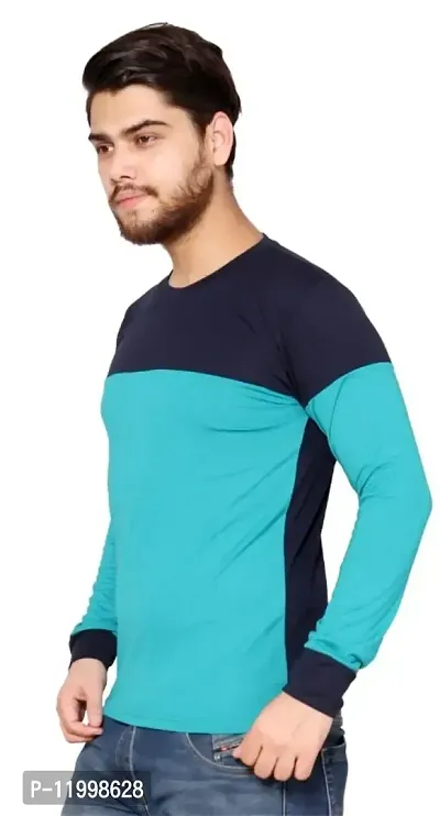 Stylish Printed Polyester Full Sleeve T-Shirt For Men-thumb3