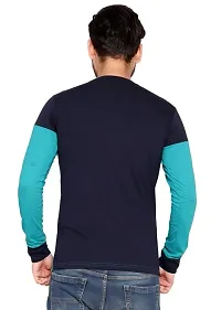 Stylish Printed Polyester Full Sleeve T-Shirt For Men-thumb1