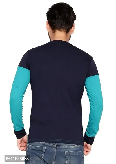 Stylish Printed Polyester Full Sleeve T-Shirt For Men-thumb2