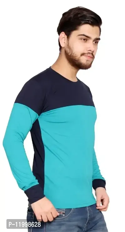 Stylish Printed Polyester Full Sleeve T-Shirt For Men-thumb4