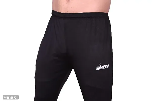 Men Polyester Blend  Black Regular Shorts