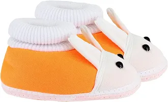 Cute Cotton Multicolored Rabbit Style Booties For Kids-thumb1