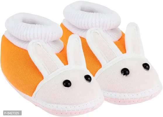 Cute Cotton Multicolored Rabbit Style Booties For Kids-thumb0