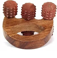 Handmade Wooden Hand 6 Wheel Massager Rollers Relaxationimproved Blood Circulationbody Stressacupressure And Acupuncture Cutter Massagers For Men And Womenswooden-thumb2