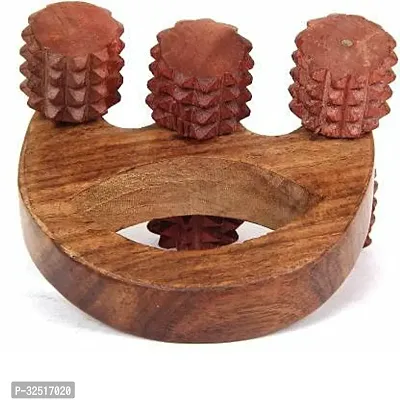 Handmade Wooden Hand 6 Wheel Massager Rollers Relaxationimproved Blood Circulationbody Stressacupressure And Acupuncture Cutter Massagers For Men And Womenswooden-thumb3