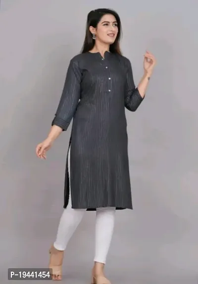 Stylish Fancy Rayon Kurta For Women Pack Of 1-thumb0