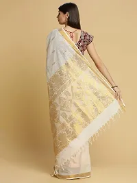 Women's Kasavu Cotton Saree (SKT-2-2-OW_Off-White)-thumb3