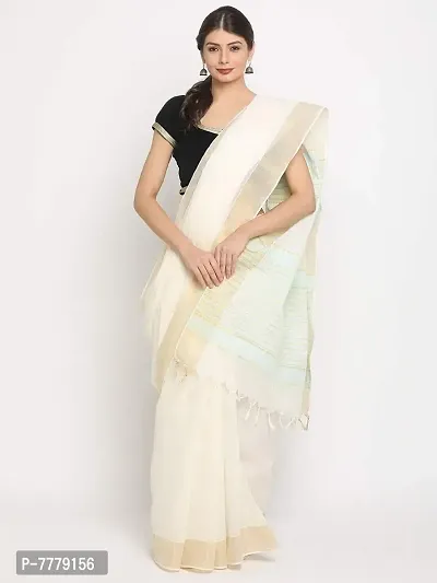 Manvish Drapes Chetinad Cotton Saree With Blouse Piece(Pack of 1)-thumb2