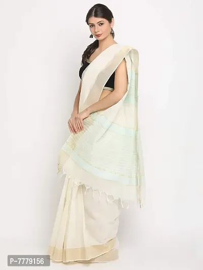 Manvish Drapes Chetinad Cotton Saree With Blouse Piece(Pack of 1)-thumb3