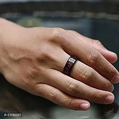 AJS Ring Men's Shine Rings Wedding Bands Ring for Men, Boy and women Grade 316 Stainless Steel Jewelry Gift Comfort Fit(BLACK-RED_DRAGON RING_21)-thumb2
