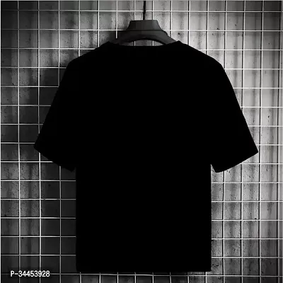 Stylish Black Polyester T-Shirt For Men-thumb2