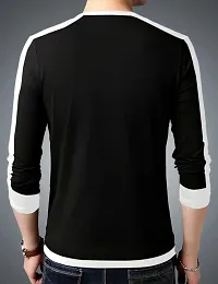 Stylish Black Polyester T-Shirt For Men-thumb1