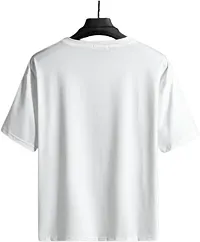 Stylish White Polyester T-Shirt For Men-thumb1