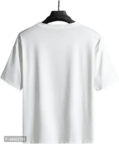 Stylish White Polyester T-Shirt For Men-thumb2