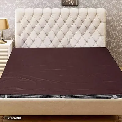 Comfortable Brown Cotton Solid King Bedcover