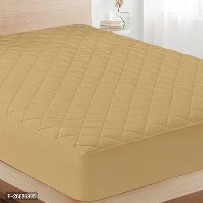 Comfortable Yellow Cotton Solid Queen Bedcover