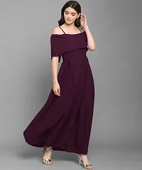 Stylish Fancy Designer Crepe Dresses For Women-thumb2