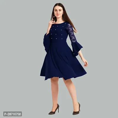 Designer Crepe Dresses For Women-thumb0