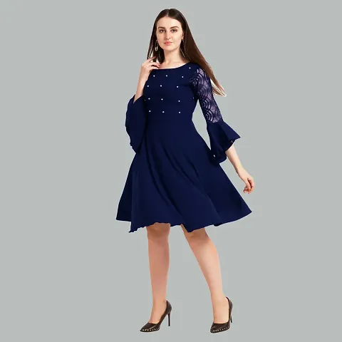 Stylish Fancy Designer Crepe Dresses For Women