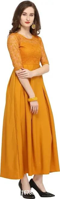 Stylish Fancy Designer Crepe Dresses For Women-thumb2