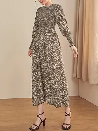 Stylish Fancy Designer Crepe Dresses For Women-thumb1