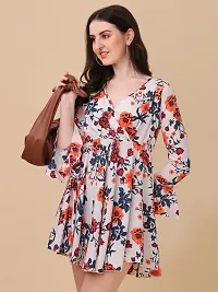 Stylish Fancy Designer Crepe Dresses For Women-thumb1