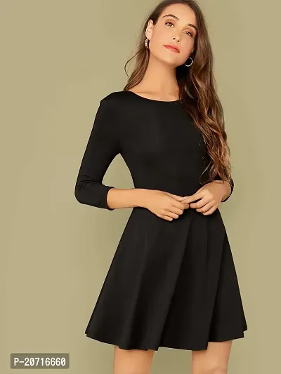 Stylish Fancy Designer Polyester Dresses For Women-thumb0