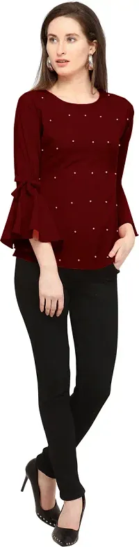 Stylish Fancy Designer Crepe Top For Women-thumb3