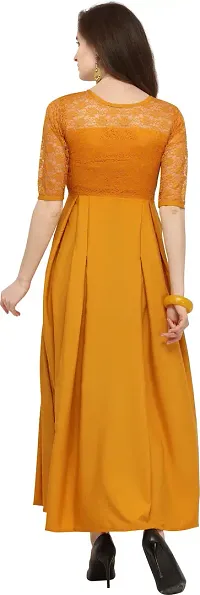 Stylish Fancy Designer Crepe Dresses For Women-thumb3