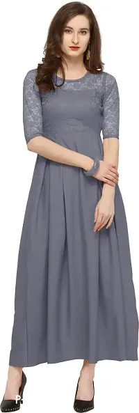 Stylish Fancy Designer Crepe Dresses For Women-thumb4