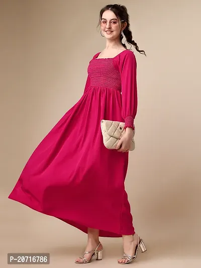 Stylish Fancy Designer Crepe Dresses For Women-thumb0