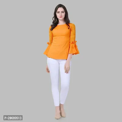 Stylish Fancy Designer Crepe Top For Women-thumb5