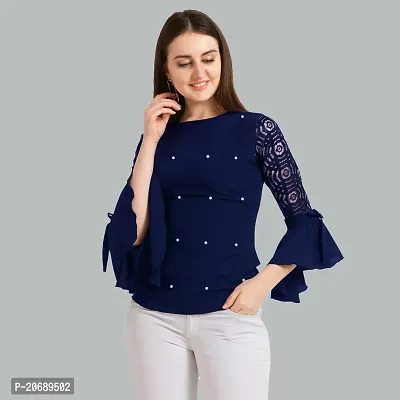 Stylish Fancy Designer Crepe Top For Women